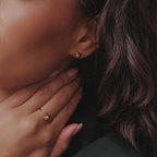 Stylish Mini Heart Gold Earrings