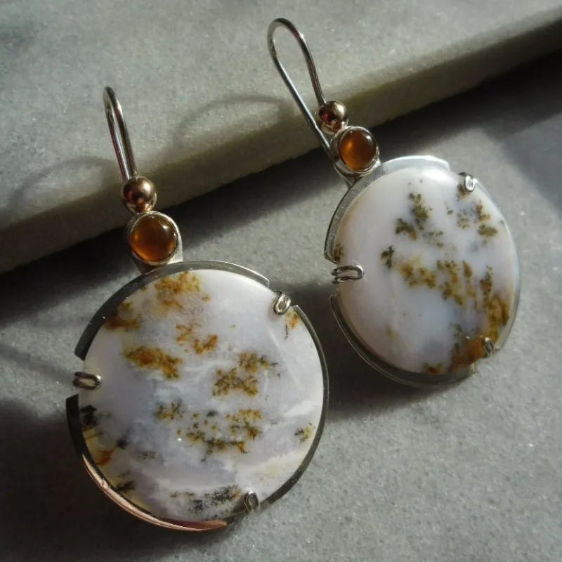 Celestial Jade Dangle Earrings