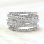 Luxury Multi Layered Cross Ring