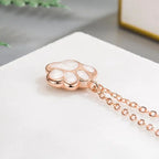 Paw Charm Rose Gold Necklace