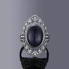 Vintage Silver Ornate Oval Ring