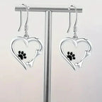 Paw Accent Drop Earrings