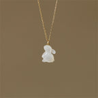Artistic Rabbit Pendant Necklace