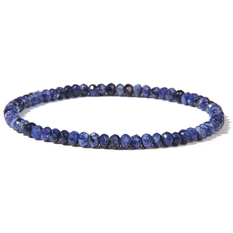 Faceted Jade Stone Bracelet