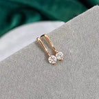 Polished Pierced Small Drop Earrings