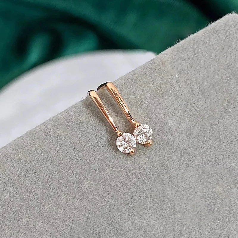 Polished Pierced Small Drop Earrings