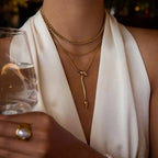 Vintage Gold Serpentine  Necklace