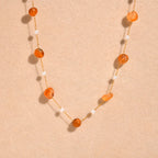 Bohemian Beaded Pearl Chain Necklace