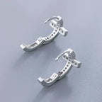 Exquisite Cross Hoop Earrings