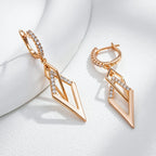 Lavish Angular Shimmering Earrings