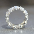 Refined Shimmering Inlaid Zirconia Ring