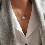 Lavish Sunflower Cubic Zirconia Necklace