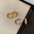 Regal Zirconia Hoop Earrings