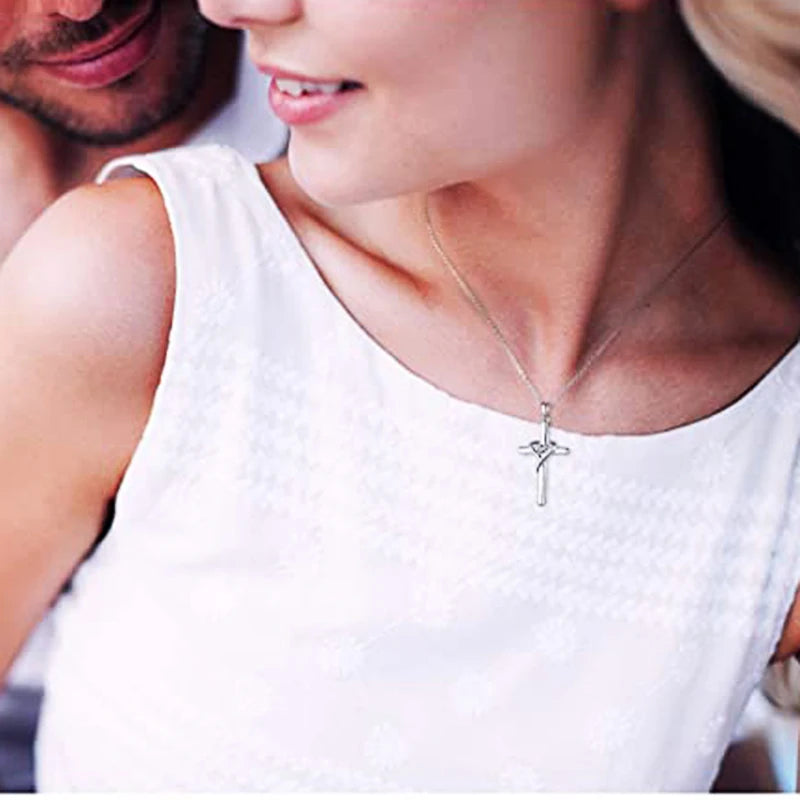Radiant Delicate Cross Necklace