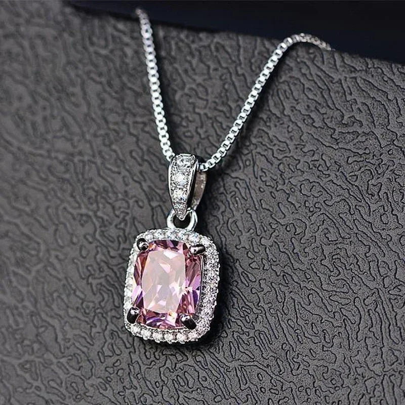 Graceful Cubic Zirconia Pendant Necklace