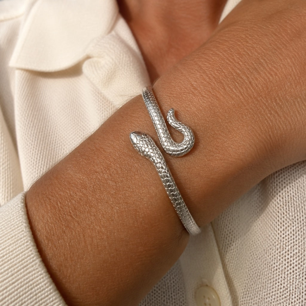Snake Shaped Cuff Bracelet