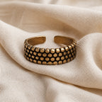 Sterling Silver Vintage Polka Dot Ring
