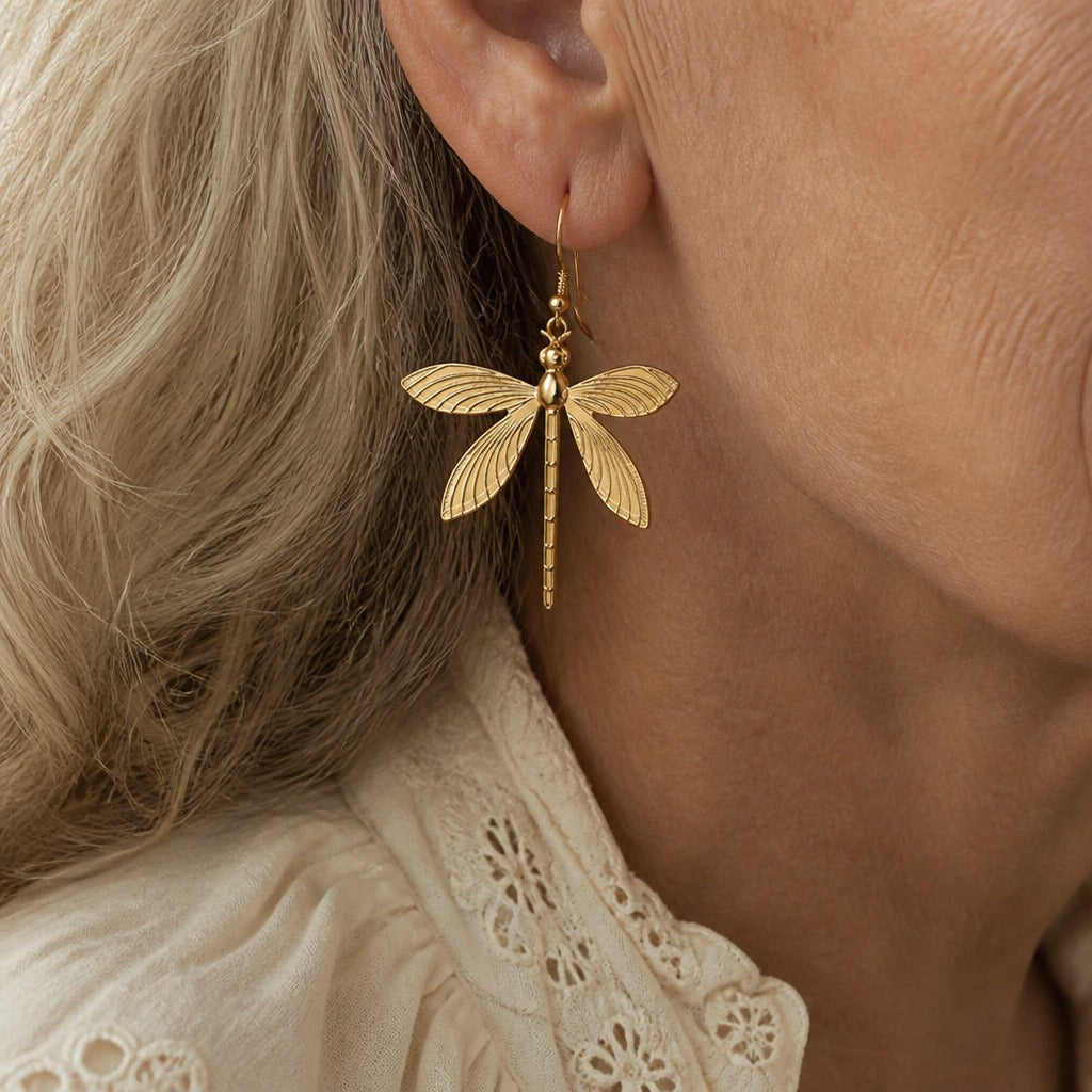 Timeless Dragonfly Dangle Earrings