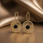 Timeless Spiral Circle Earrings