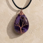 Tree of Life Amethyst Pendant Necklace