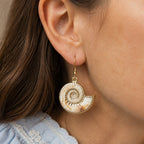 Twisted Shell Drop Earrings