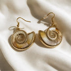 Twisted Shell Drop Earrings
