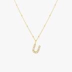Pearl Initial Pendant Necklace