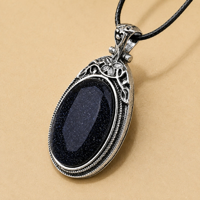 Couture Black Stone Necklace