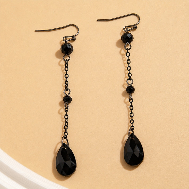 Couture Dark Crystal Earrings