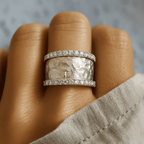 Vintage Silvered Zicornia Ring