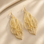 Luxe Hollow Leaf Earrings