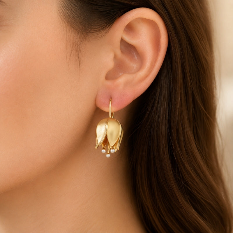 Luxe Bud Pendant Earrings