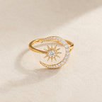 Majestic Zirconia Moon Ring
