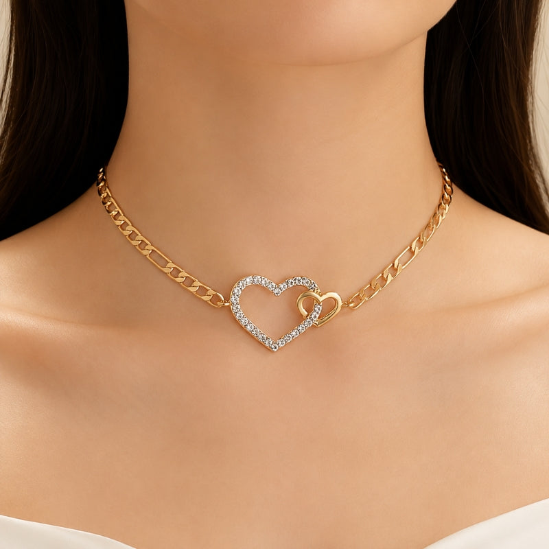 Prestigious Double Heart Necklace