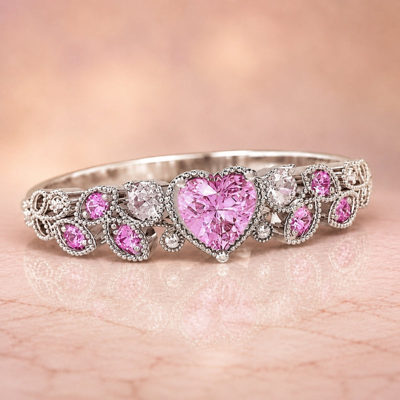 Heart Cut Gemstone Ring