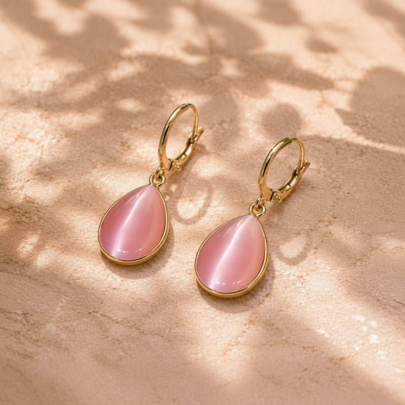 Exquisite Teardrop Stone Earrings