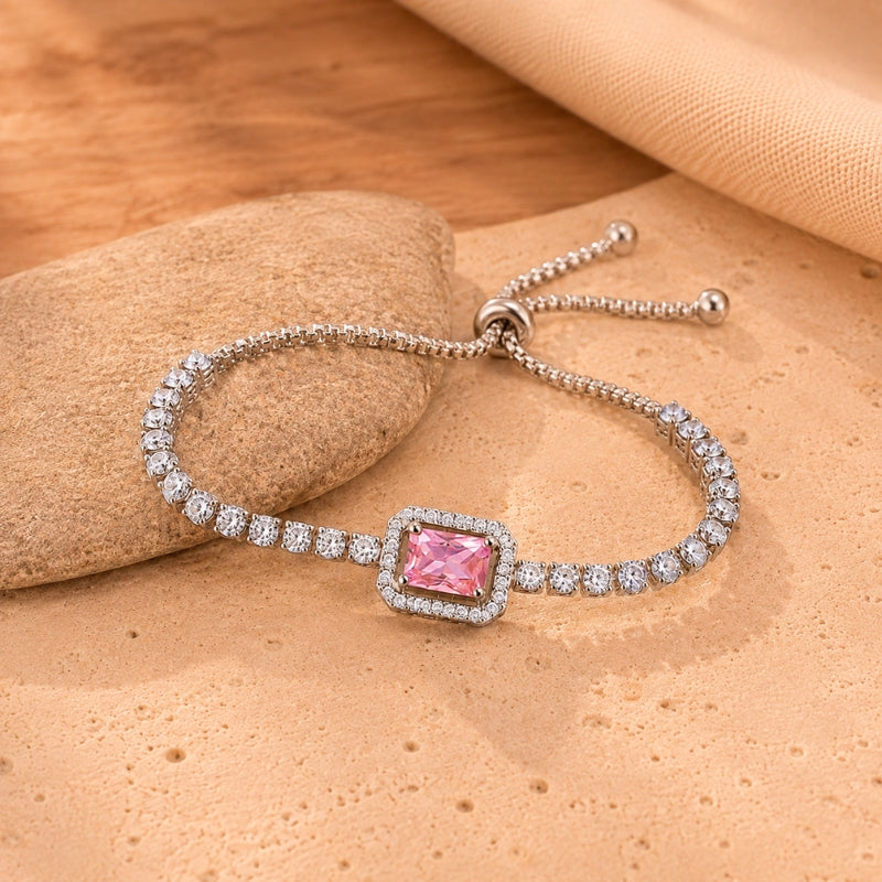 Lustrous Halo Statement Bracelet