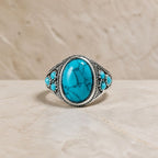 Opulent Oval Turquoise Ring