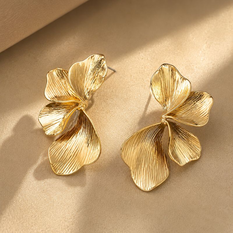 Opulent Floral Stud Earrings