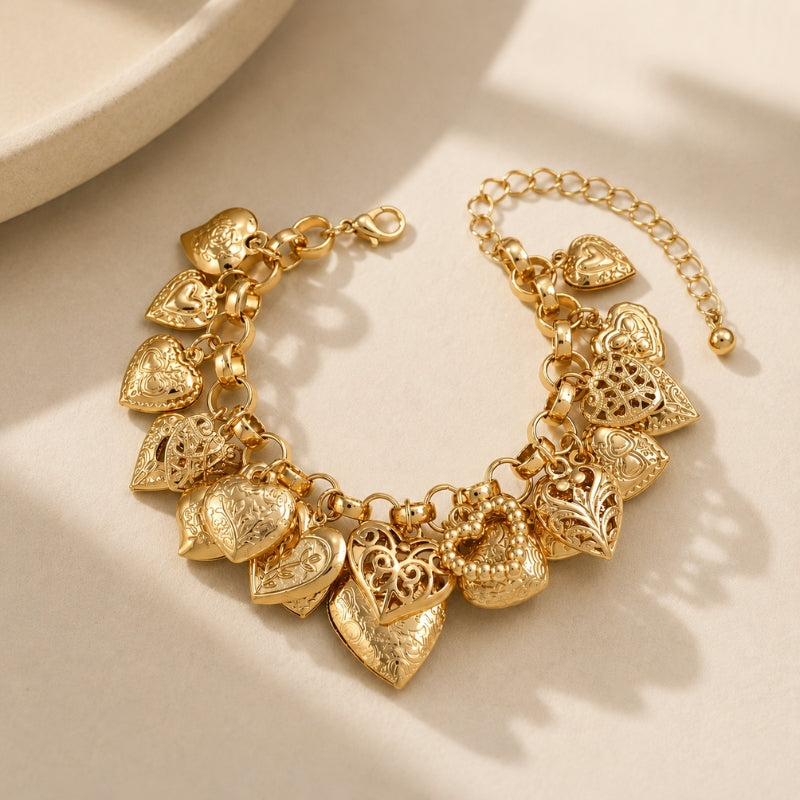 Luxe Heart Mirror Bracelet