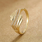 Prestigious Geometric Cross Ring