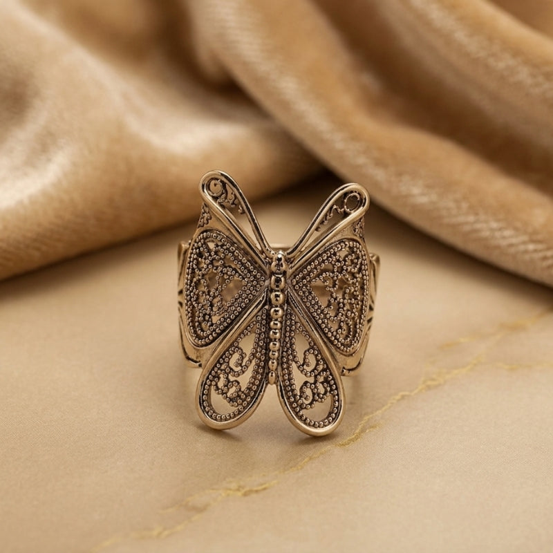 Radiant Butterfly Statement Ring