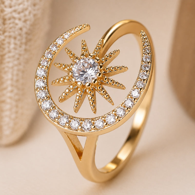 Timeless Moon Sun Ring