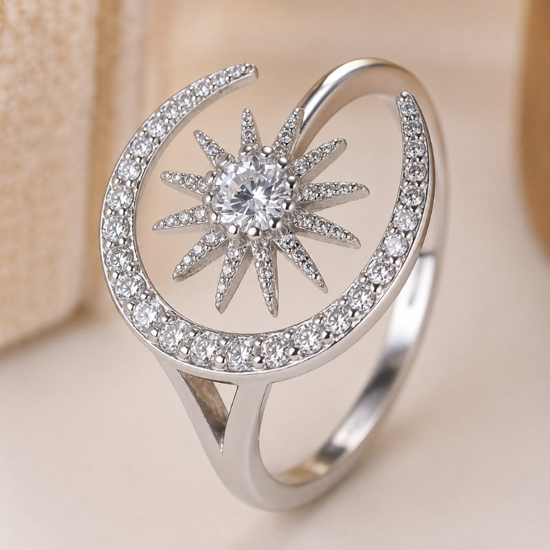 Timeless Moon Sun Ring