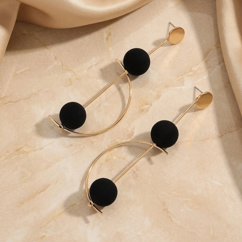 Luxe Geometric Drop Earrings