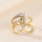 Radiant Hollow Zirconia Ring