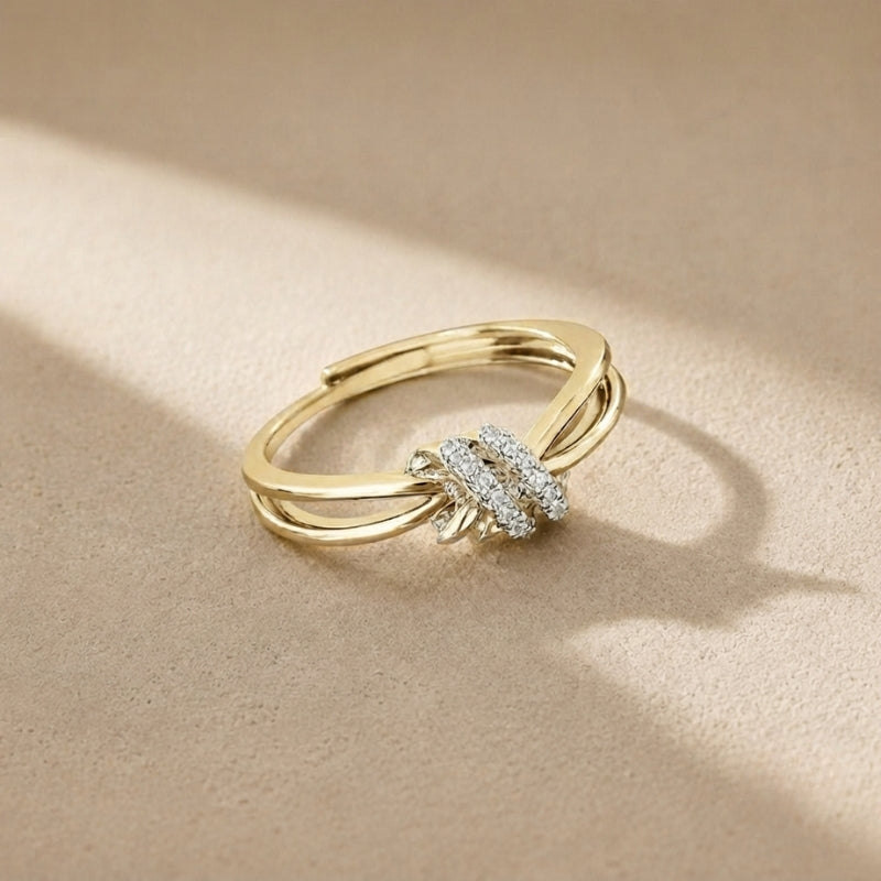 Lustrous Adjustable Zirconia Ring