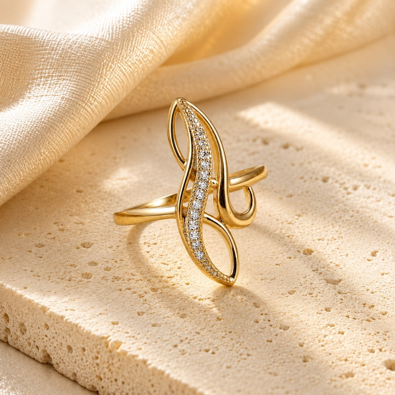 Refined Zirconia Fashion Ring