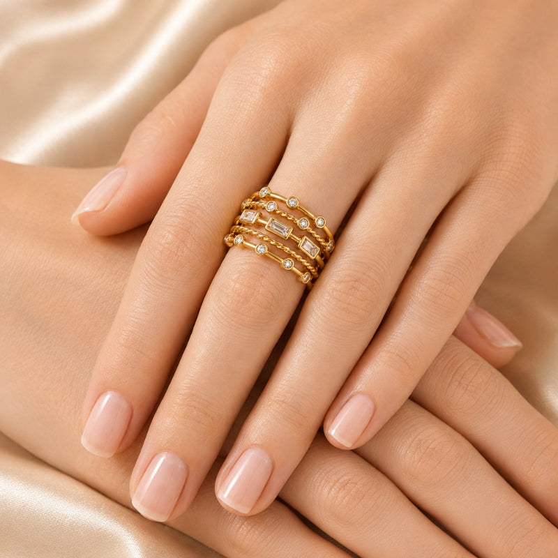 Gold Couture Stackable Ring
