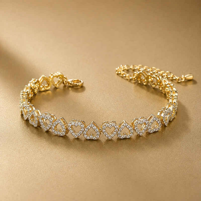 Timeless Heart Tennis Bracelet